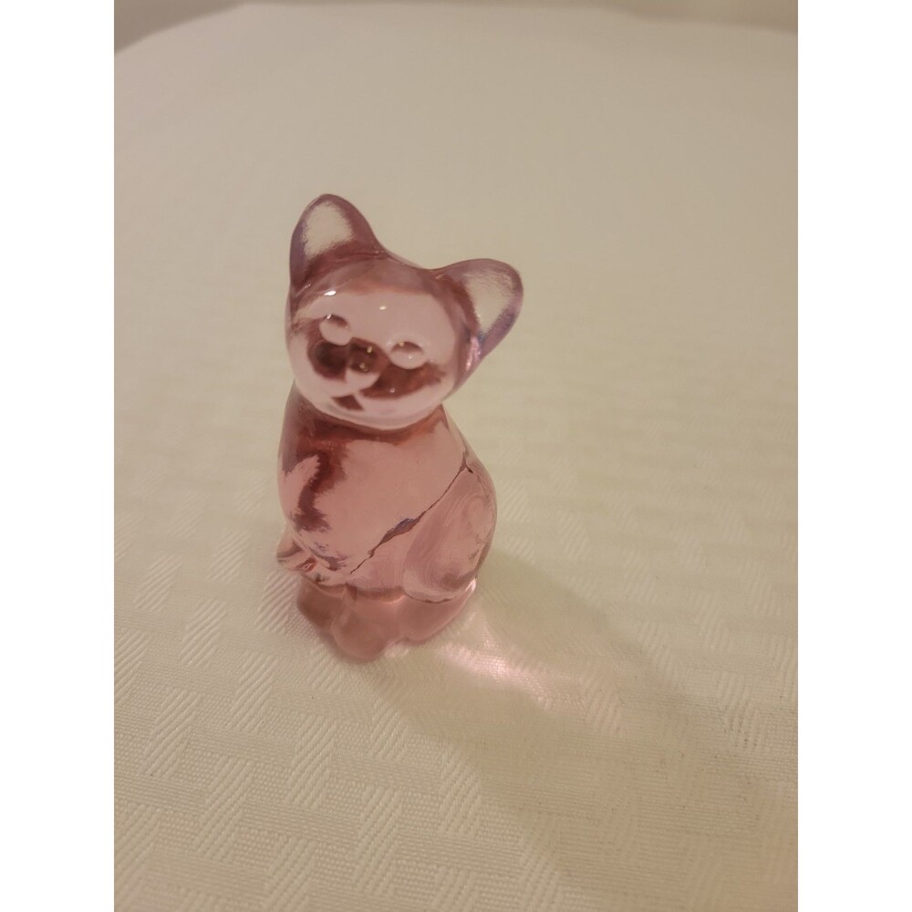 Fenton, Cat, Empress Rose Glass or Dusty Rose Glass Zero Damage